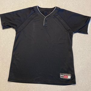 Boys under armour black cage jacket youth large